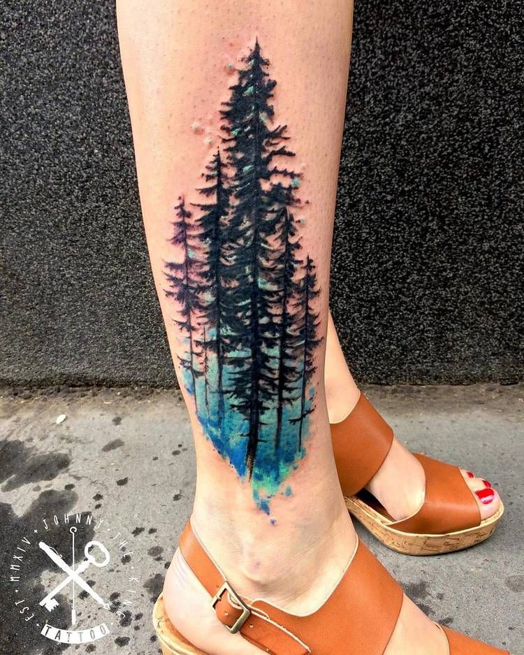 tatuajes de bosque 63