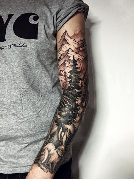 tatuajes de bosque 65