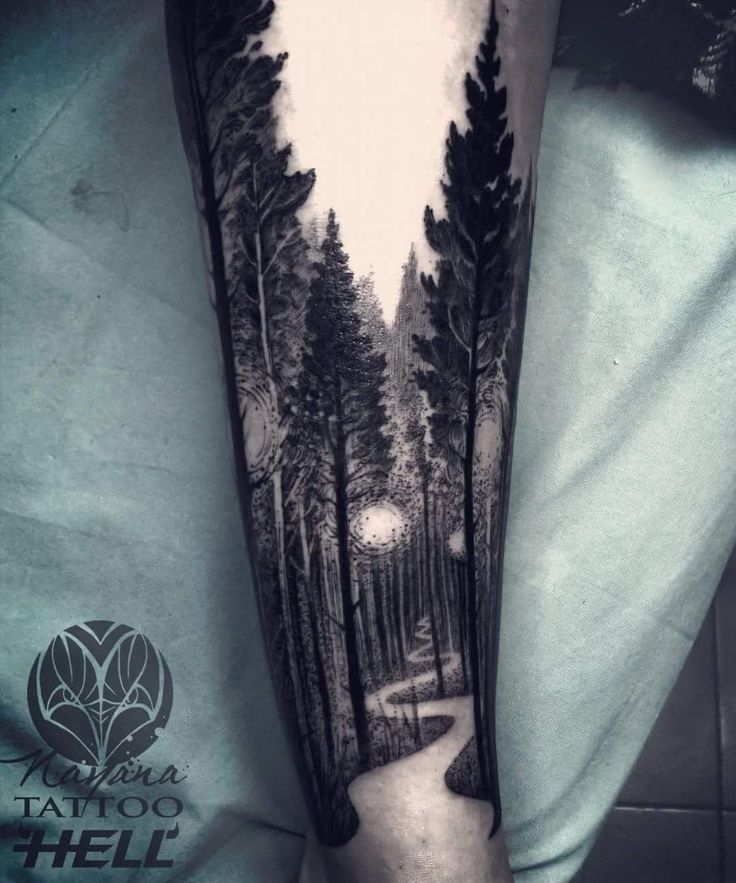 tatuajes de bosque 9