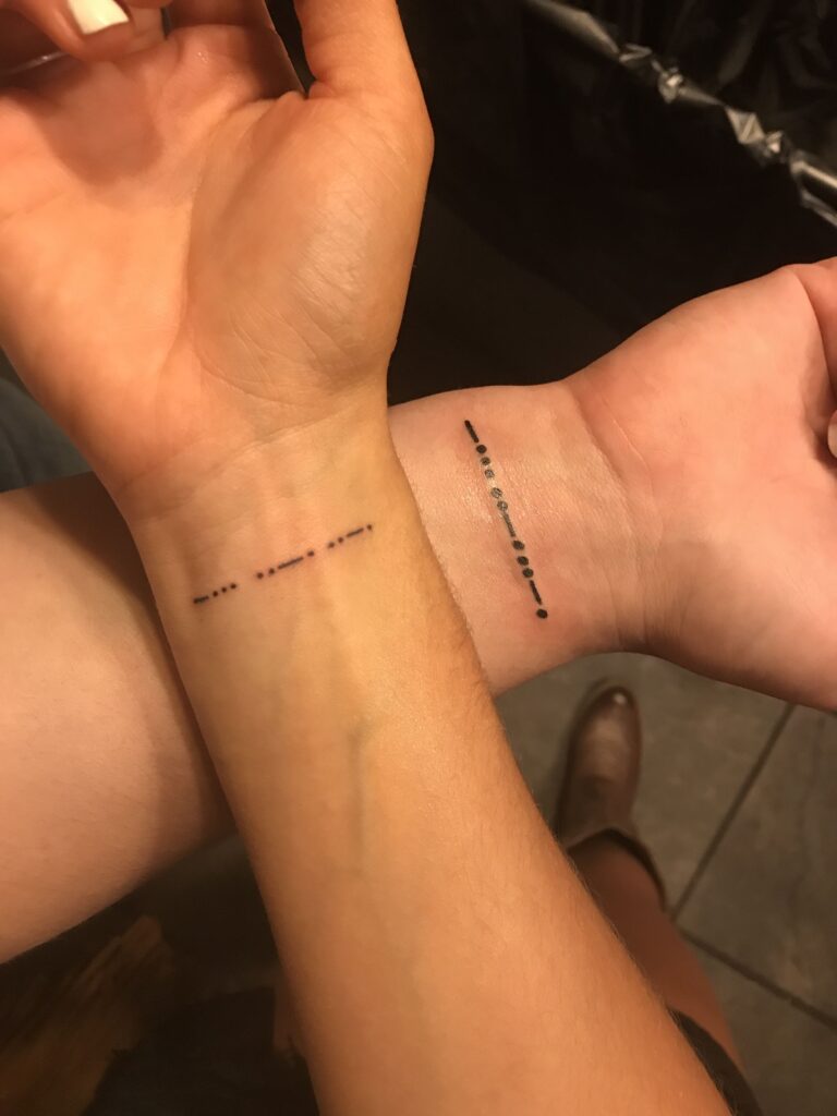 Tatuajes Código Morse 14
