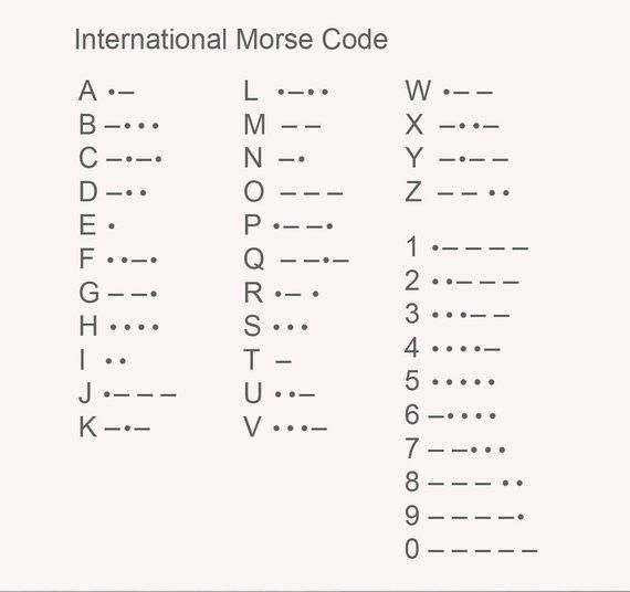 Tatuajes Código Morse 26