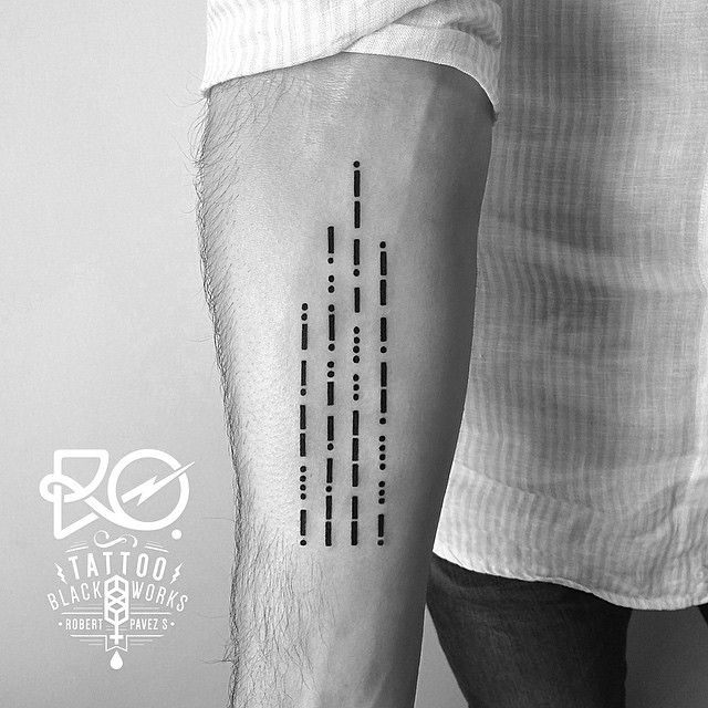 Tatuajes Código Morse 83