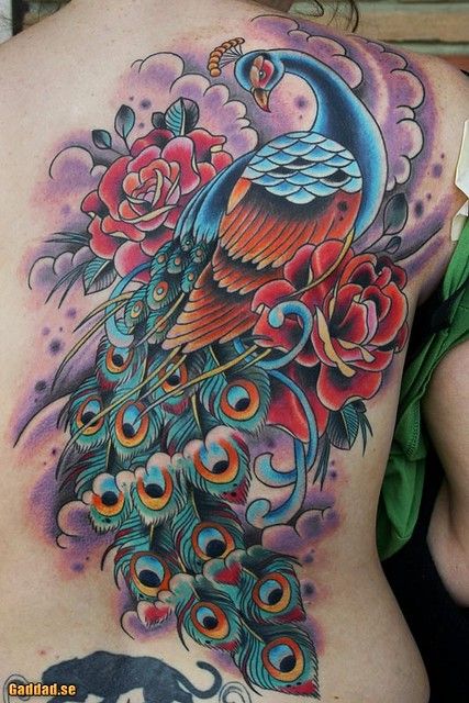 Tatuajes de pavo real 194