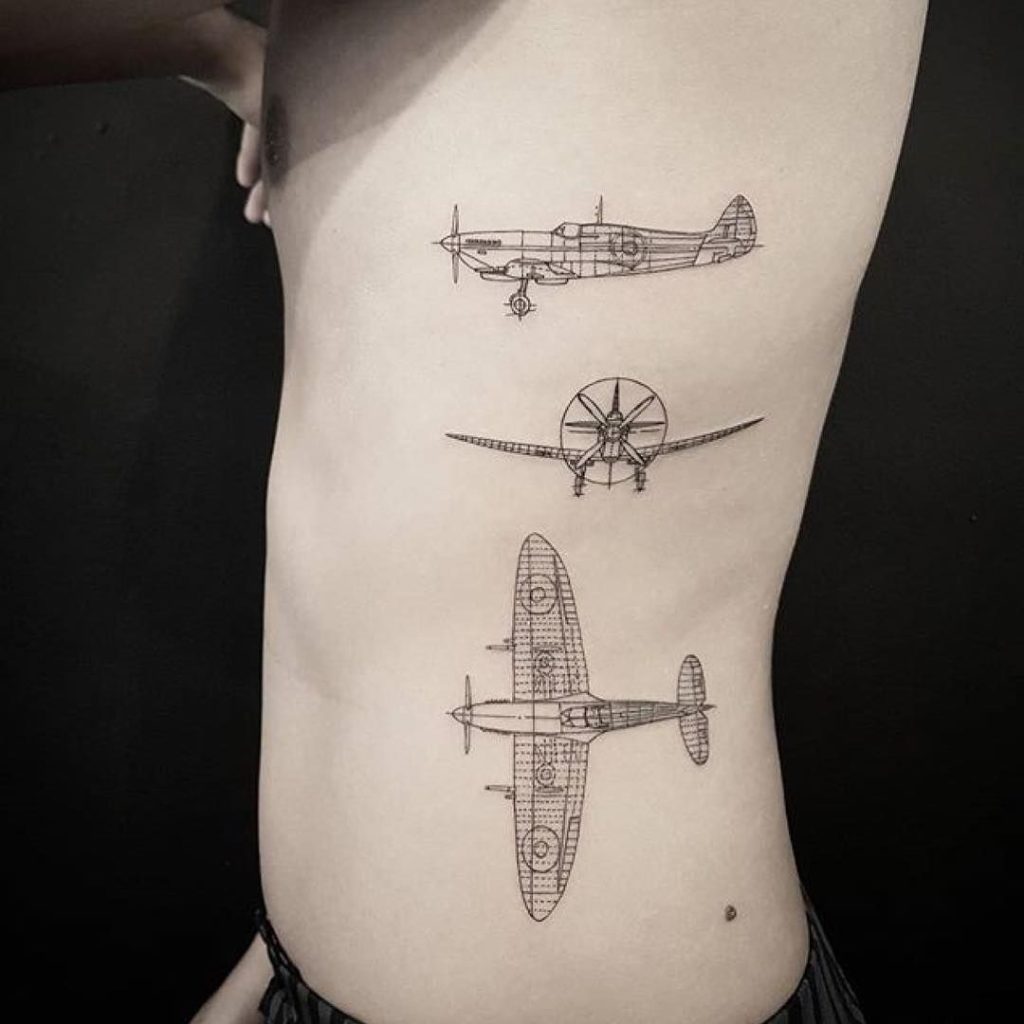 Tatuaje de aviación 51
