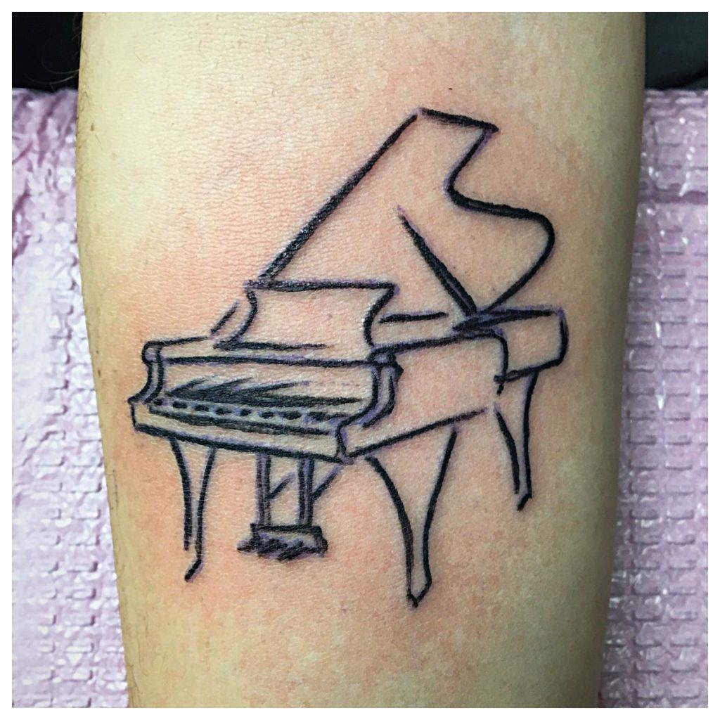 Tatuajes de piano 74