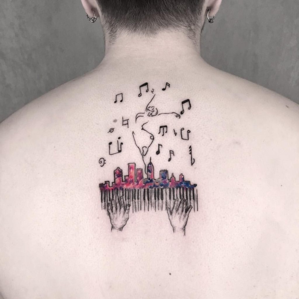 Tatuajes de piano 93