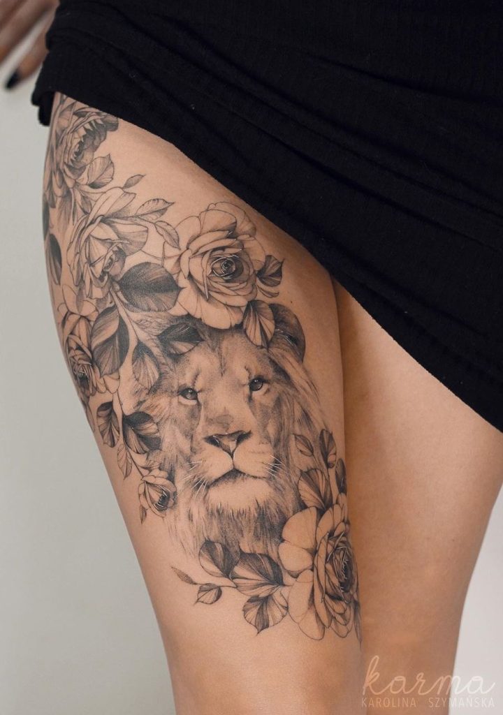 tatuaje de leona 10