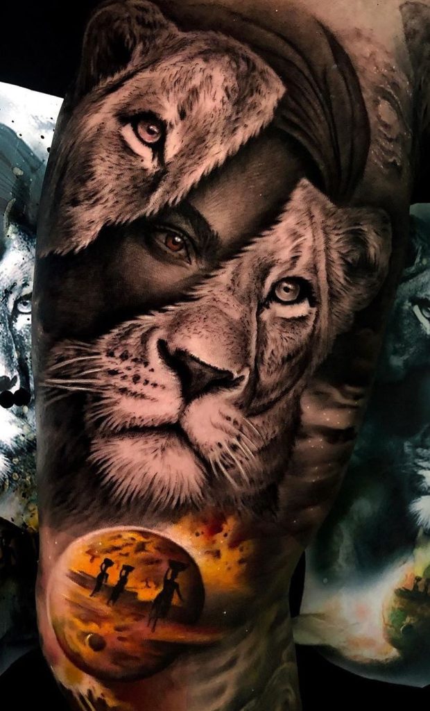 tatuaje de leona 12