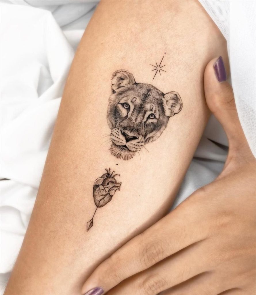 tatuaje de leona 181