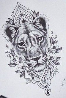 Tatuaje de leona 21