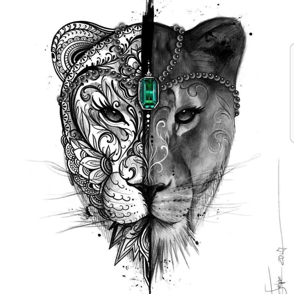 tatuaje de leona 28