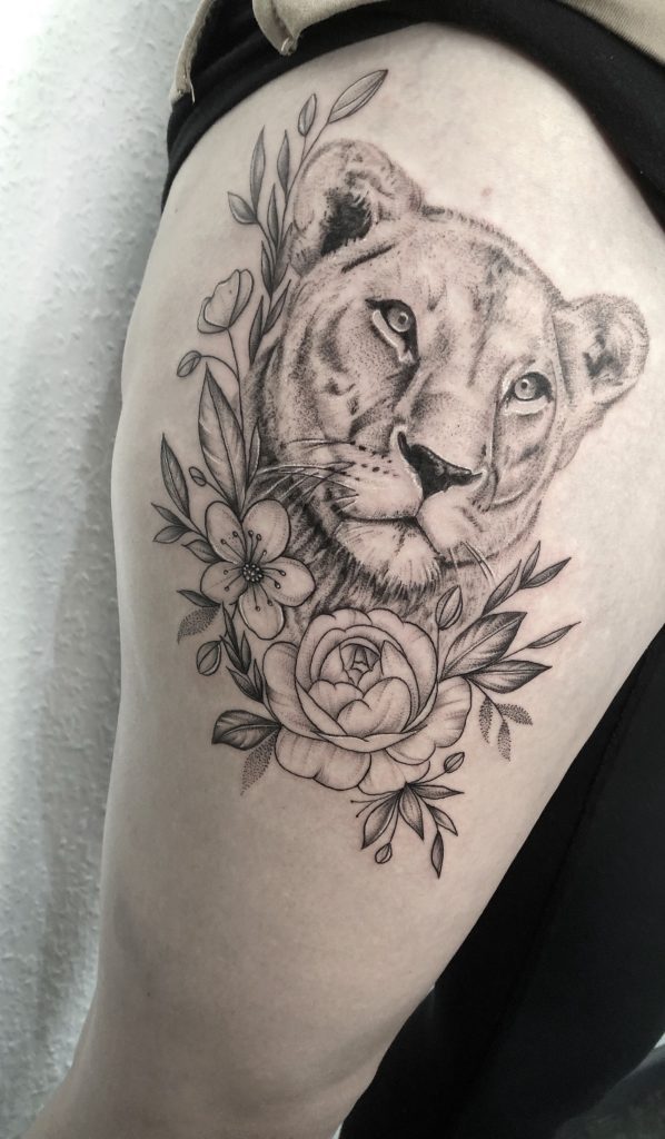 tatuaje de leona 31