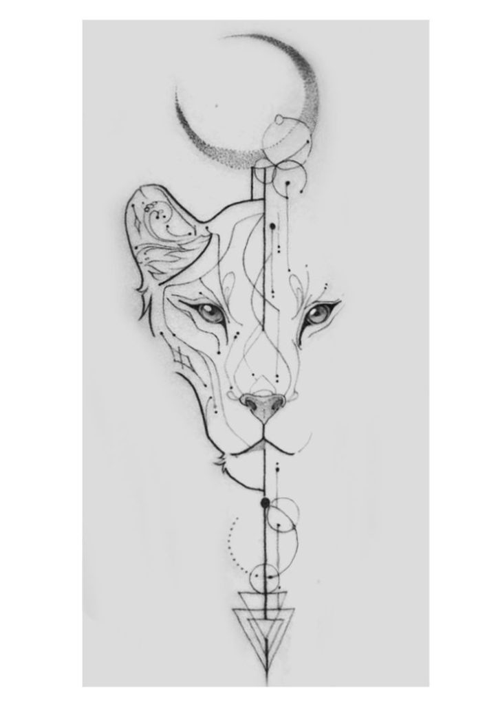 Tatuaje de leona 58