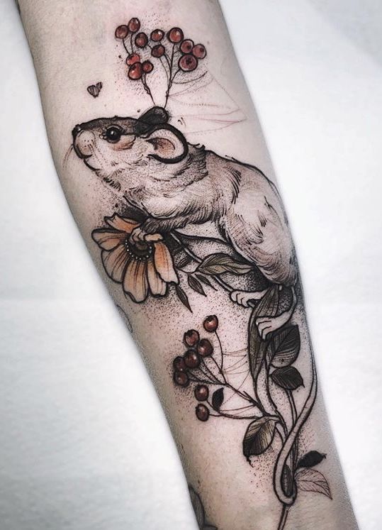 tatuaje de ratón 20