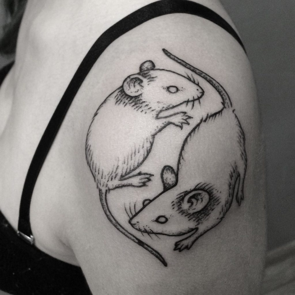 tatuaje de ratón 51