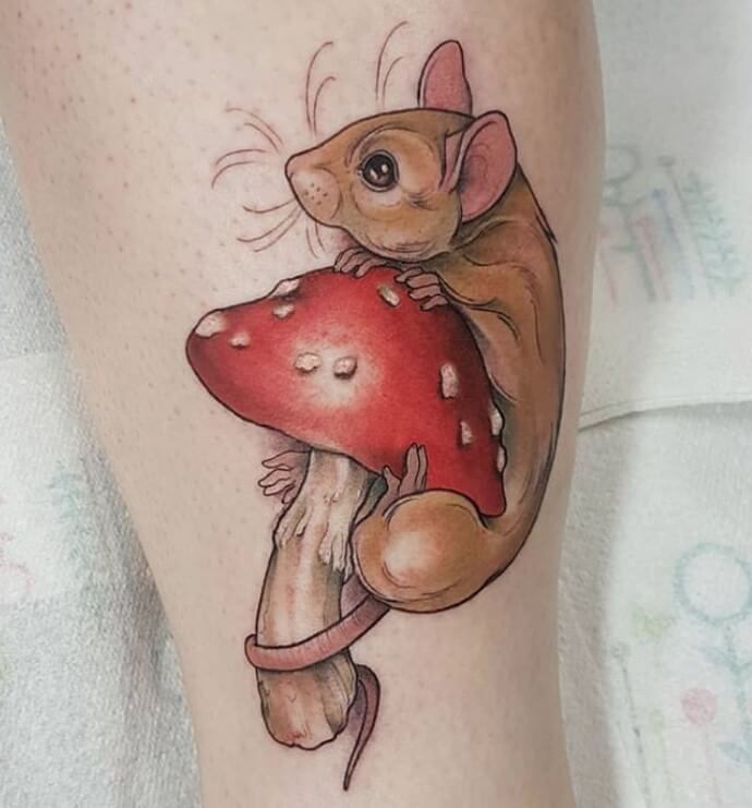 tatuaje de ratón 64