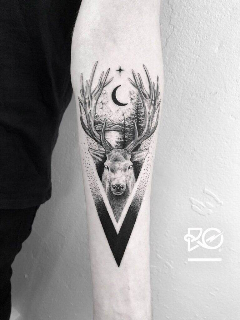 Tatuaje de ciervo 102