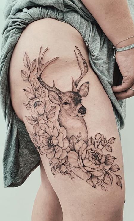 Tatuaje de ciervo 107