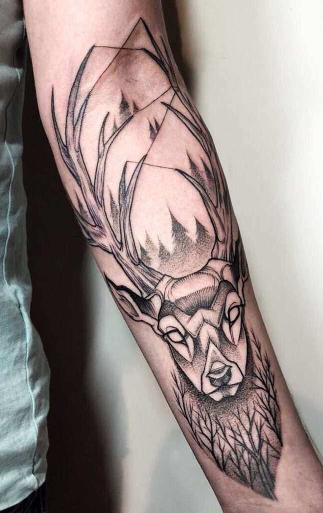 Tatuaje de ciervo 112