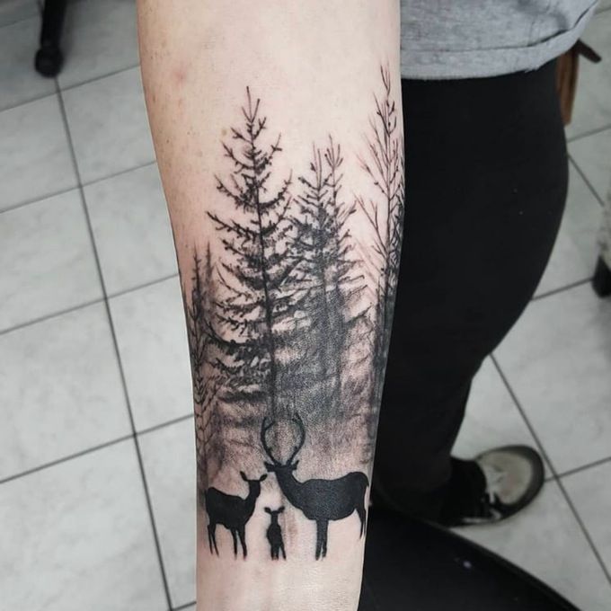 Tatuaje de ciervo 144