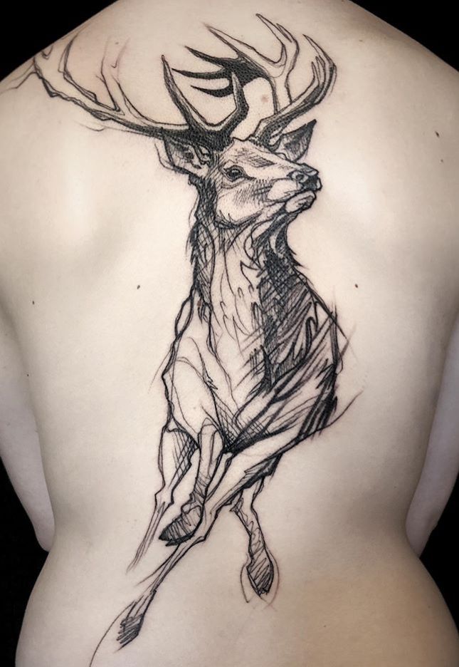 Tatuaje de ciervo 146