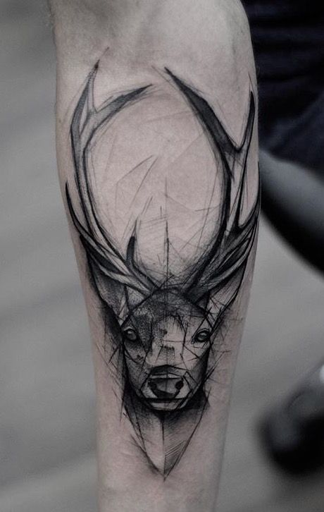 Tatuaje de ciervo 160