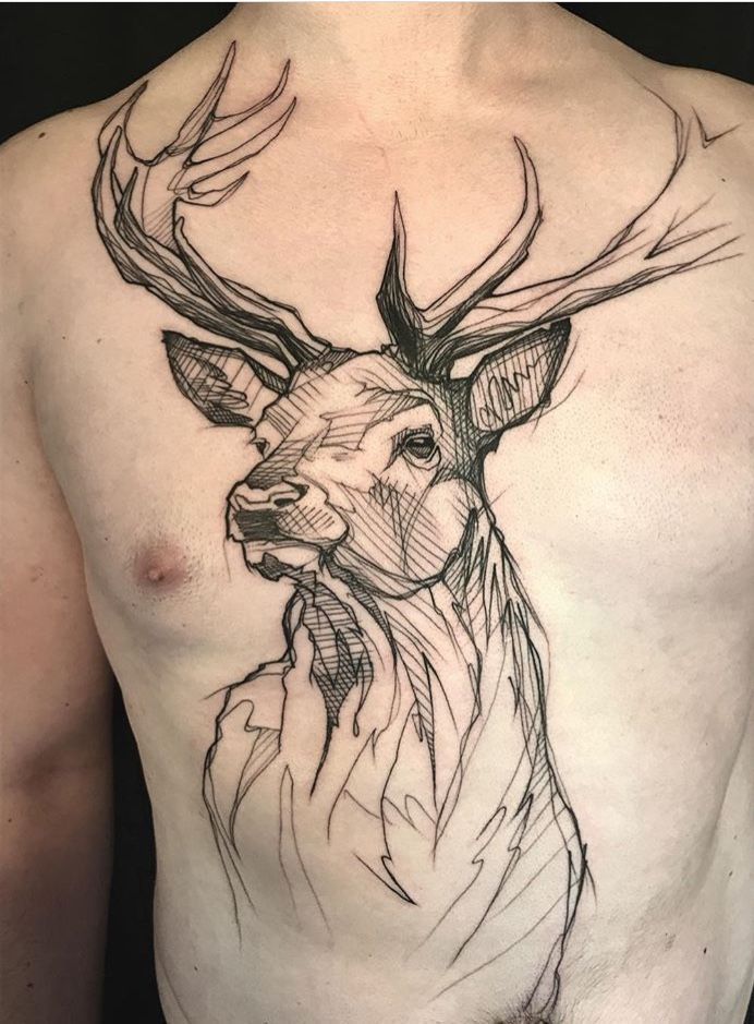 Tatuaje de ciervo 164