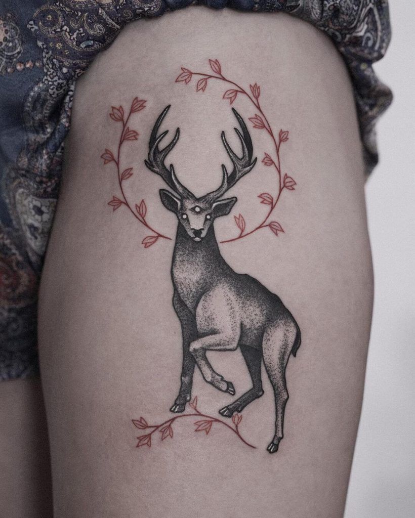 Tatuaje de ciervo 165