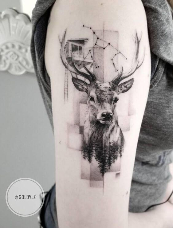 Tatuaje de ciervo 182