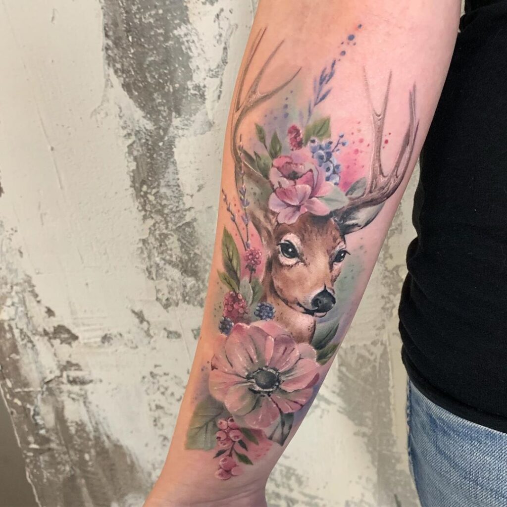 Tatuaje de ciervo 76