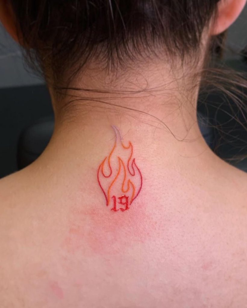 Tatuaje de llama 171