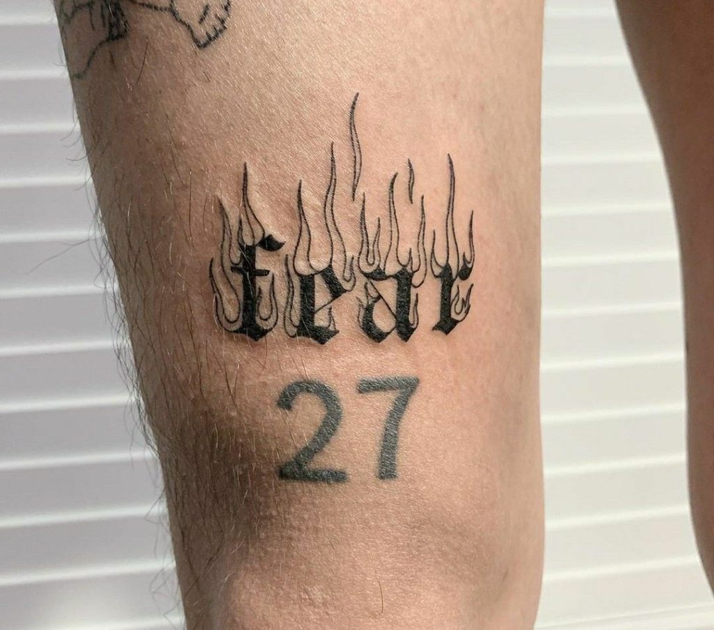 Tatuaje de llama 45