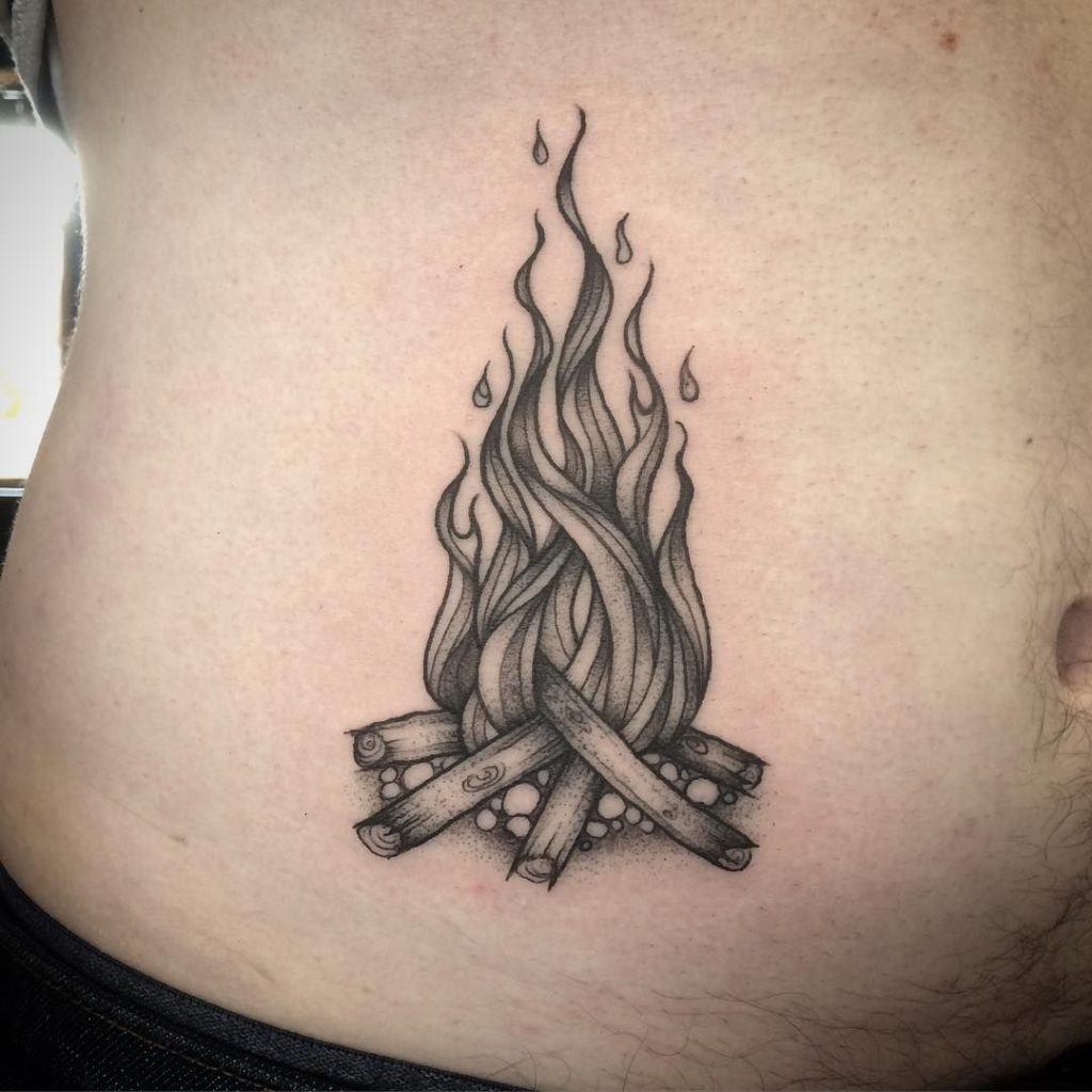 Tatuaje de llama 51
