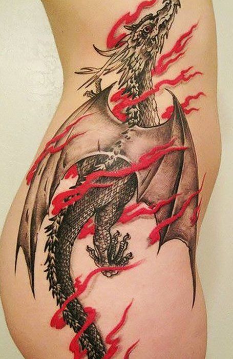 Tatuaje de llama 74