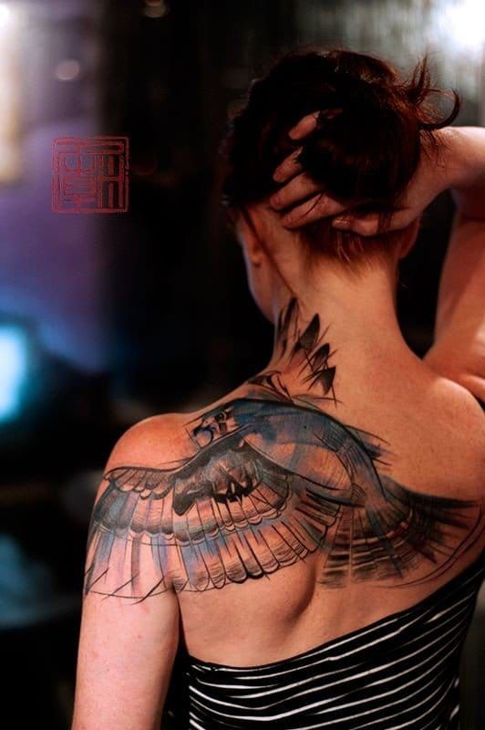 Tatuaje de halcón 72
