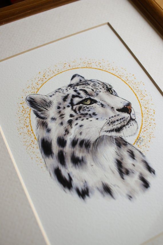 Tatuaje de leopardo de las nieves 116