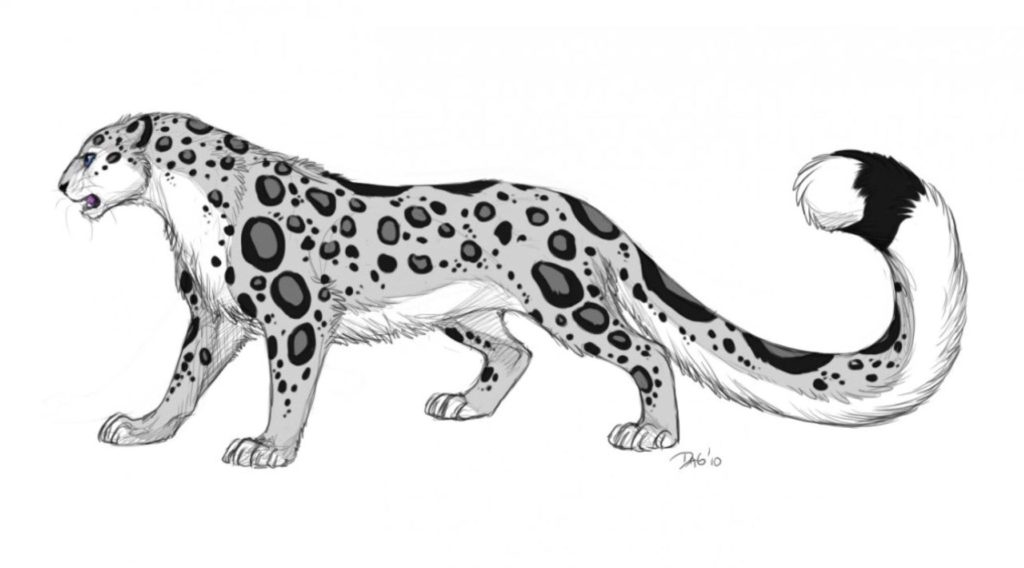 Tatuaje de leopardo de las nieves 159
