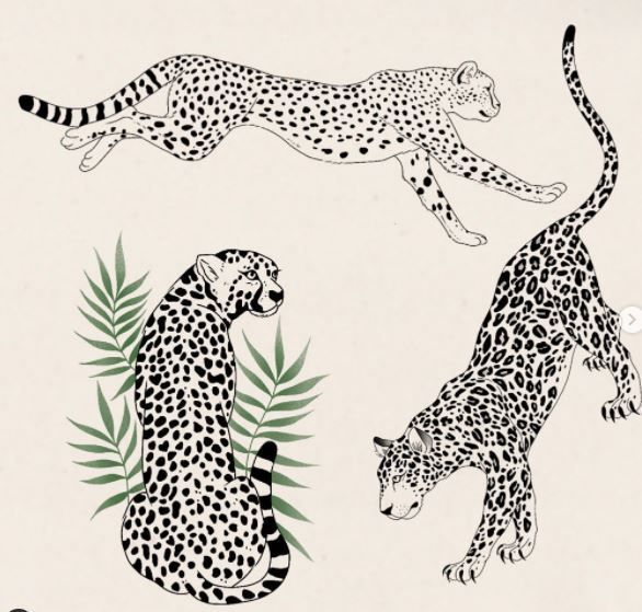 Tatuaje de leopardo de las nieves 161