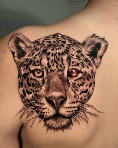 Tatuaje de leopardo de las nieves 187