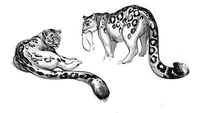 Tatuaje de leopardo de las nieves 38