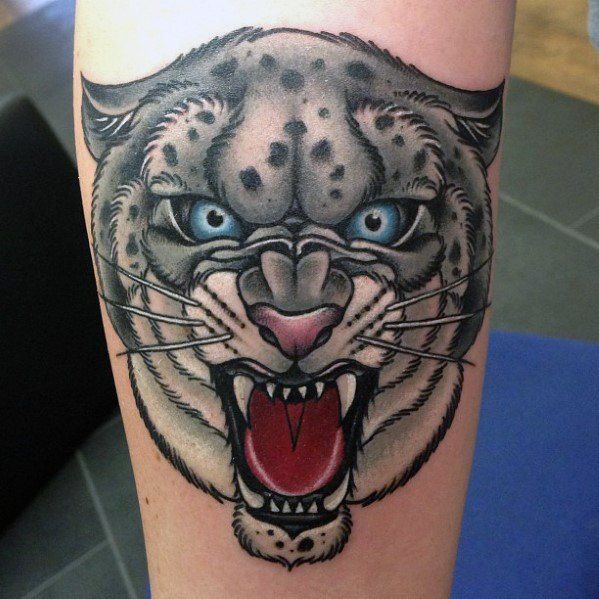 Tatuaje de leopardo de las nieves 41