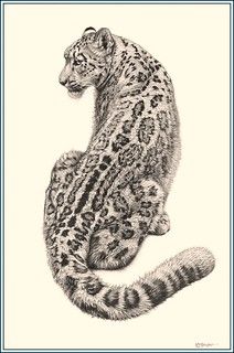 Tatuaje de leopardo de las nieves 56