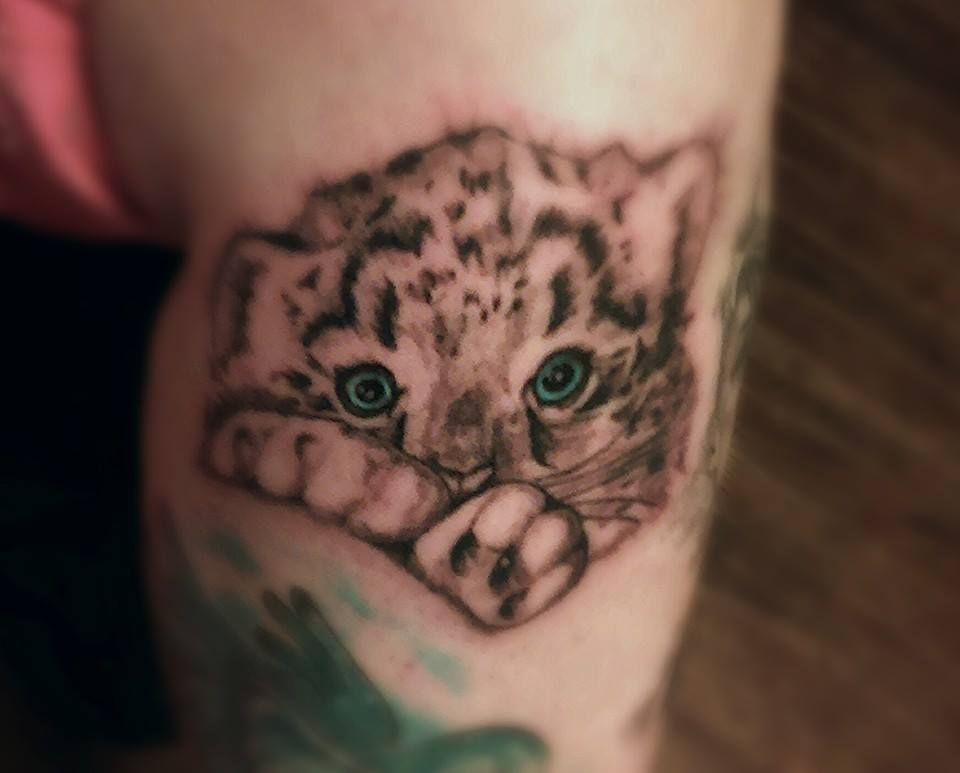 Tatuaje de leopardo de las nieves 87