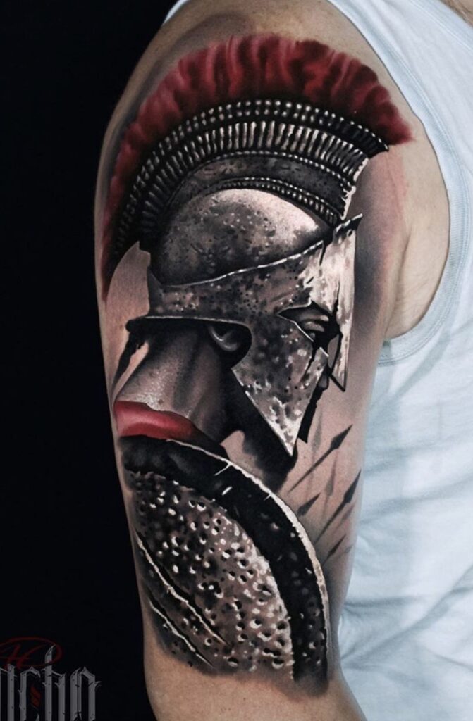 Tatuaje de armadura 112