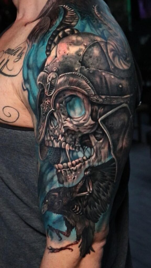 Tatuaje de armadura 140