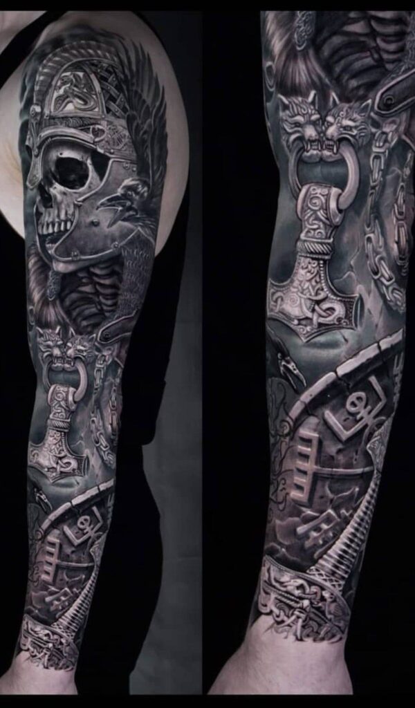 Tatuaje de armadura 151