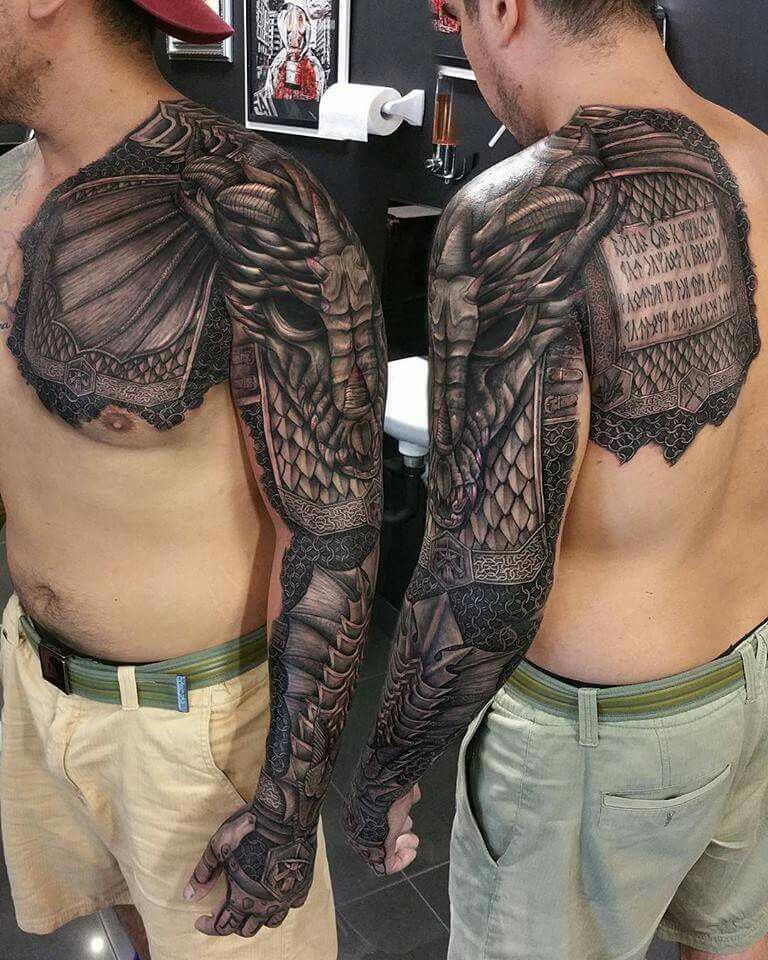 Tatuaje de armadura 153