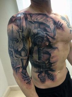 Tatuaje de armadura 154