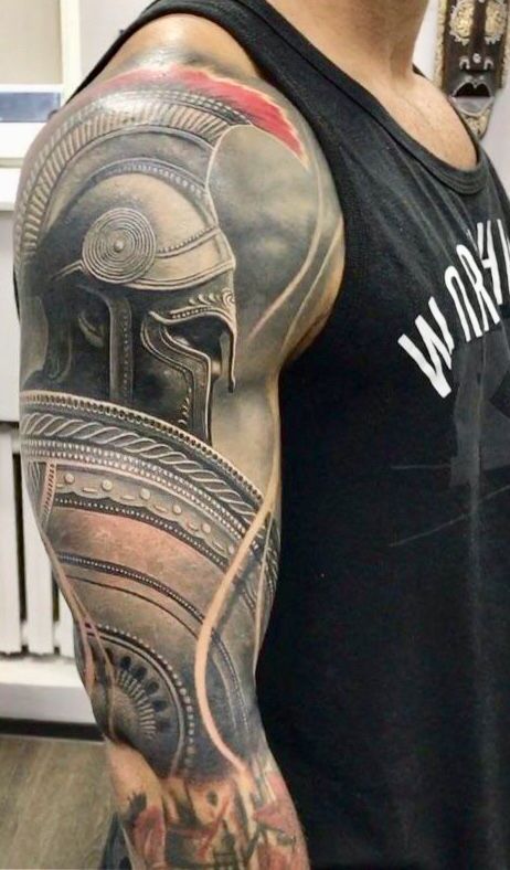 Tatuaje de armadura 156