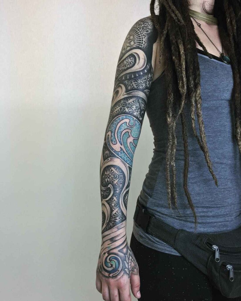 Tatuaje de armadura 157